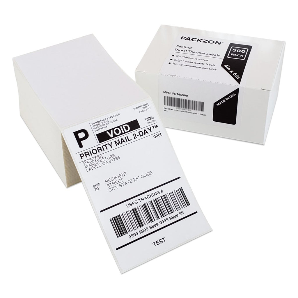 4x6 Direct Thermal Shipping Labels